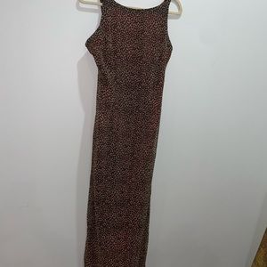 90s leopard print dress